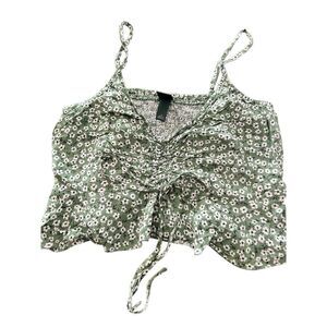 Wild Fable flowers crop tank top size S